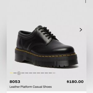 Dr. Martens Black Leather Platform shoes